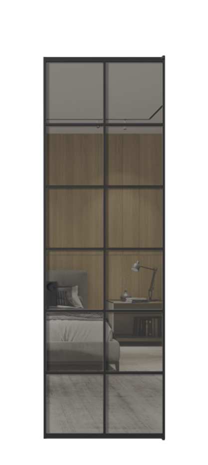 Алюминиевая дверь АЛПЛ040.05  Алюминий Черный Рефлективное серое стекло "Stopsol", калёное, 6 мм. Без короба чер Цена 151290 Стоимость комплекта двери включает: 
1. Полотно (600/650/700/750/800/850/900/950*2000-2400 мм).
2. Короб
3. Комплект фурнитуры (2 торцевые петли и магнитный замок с ответной планкой). Фабрика дверей Волховец 8 (800) 551 43 19  Алюминиевая дверь АЛПЛ040.05 Алюминий Черный Рефлективное серое стекло "Stopsol", калёное, 6 мм Цена 151290  | Volhovec