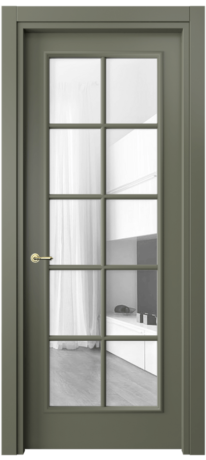 Дверь межкомнатная Paris 8102 Матовый оливковый тёмный Прозрачное стекло, 4 мм Гладкий наличник МОТ Цена 60810 ₽ Наличники уже входят в базовый комплект. Фабрика дверей Волховец 8 (800) 551 43 19 Межкомнатная дверь Paris 8102 Матовый оливковый тёмный Прозрачное стекло, 4 мм Цена 60810 ₽| Volhovec