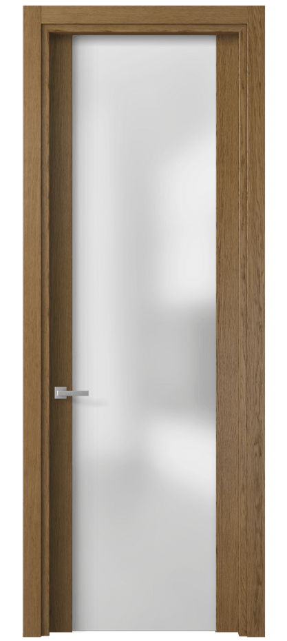 Межкомнатная дверь Planum 4114 Дуб янтарный Сатинированное стекло Цена 510510 AMD | Volhovec