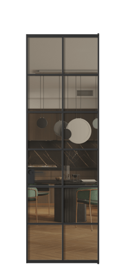 Алюминиевая дверь АЛПЛ040.05  Алюминий Черный Прозрачное бронзовое стекло, триплекс, 6 мм. Без короба чер Цена 123150 Стоимость комплекта двери включает: 
1. Полотно (600/650/700/750/800/850/900/950*2000-2400 мм).
2. Короб
3. Комплект фурнитуры (2 торцевые петли и магнитный замок с ответной планкой). Фабрика дверей Волховец 8 (800) 551 43 19  Алюминиевая дверь АЛПЛ040.05 Алюминий Черный Прозрачное бронзовое стекло, триплекс, 6 мм Цена 123150  | Volhovec