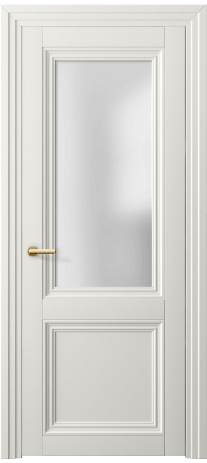 Дверь межкомнатная Centro 2524 ПЭТ белоснежный Сатинированное стекло Каскадный наличник ПЭБЛ  Цена 46410 ₽ Наличники уже входят в базовый комплект. Фабрика дверей Волховец 8 (800) 551 43 19 Межкомнатная дверь Centro 2524 ПЭТ белоснежный Сатинированное стекло Цена 46410 ₽ | Volhovec