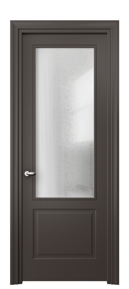 Дверь межкомнатная Esse 8552 Матовый антрацит Фактурное стекло "Лёд", триплекс, 8 мм Фигурный универсальный наличник МАН Цена 60560 ₽ Наличники уже входят в базовый комплект. Фабрика дверей Волховец 8 (800) 551 43 19 Межкомнатная дверь Esse 8552 Матовый антрацит Фактурное стекло "Лёд", триплекс, 8 мм Цена 60560 ₽ | Volhovec