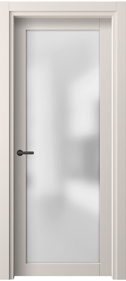 Межкомнатная дверь Neo 2102 ПЭТ тёплый-белый Сатинированное стекло Цена 33280 ₽ | Volhovec