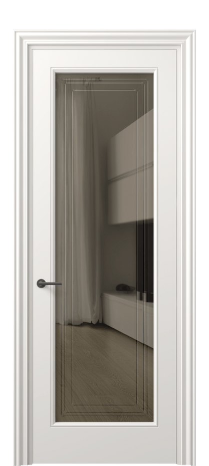 Дверь межкомнатная Mascot 8400 Матовый пудровый белый Прозрачное бронзовое стекло с гравировкой "Грани", триплекс Фигурный наличник МПБЛ Цена 86620 ₽ Наличники уже входят в базовый комплект. Фабрика дверей Волховец 8 (800) 551 43 19 Межкомнатная дверь Mascot 8400 Матовый пудровый белый Прозрачное бронзовое стекло с гравировкой "Грани", триплекс Цена 86620 ₽ | Volhovec