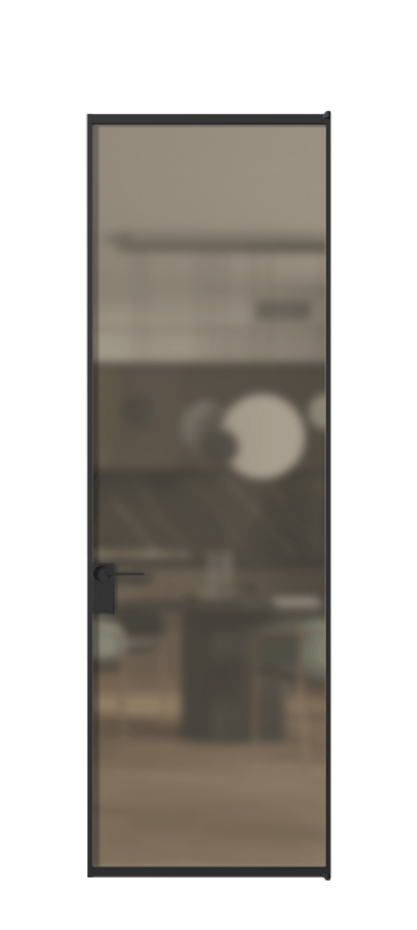 Алюминиевая дверь АЛПЛ040.01  Алюминий Черный Сатинированное бронзовое стекло, триплекс, 6 мм. Без короба чер Цена 114251 Стоимость комплекта двери включает: 
1. Полотно (600/650/700/750/800/850/900/950*2000-2400 мм).
2. Короб
3. Комплект фурнитуры (2 торцевые петли и магнитный замок с ответной планкой). Фабрика дверей Волховец 8 (800) 551 43 19  Алюминиевая дверь АЛПЛ040.01 Алюминий Черный Сатинированное бронзовое стекло, триплекс, 6 мм Цена 114251  | Volhovec