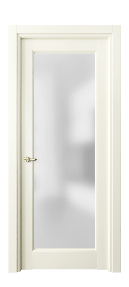 Межкомнатная дверь Toscana Elegante 6300 Бук молочно-белый Сатинированное стекло Цена 99330 ₽ | Volhovec