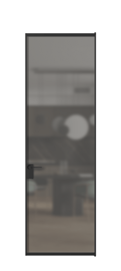 Алюминиевая дверь АЛПЛ040.01  Алюминий Черный Сатинированное серое стекло, триплекс, 6 мм. Без короба чер Цена 114251 Стоимость комплекта двери включает: 
1. Полотно (600/650/700/750/800/850/900/950*2000-2400 мм).
2. Короб
3. Комплект фурнитуры (2 торцевые петли и магнитный замок с ответной планкой). Фабрика дверей Волховец 8 (800) 551 43 19  Алюминиевая дверь АЛПЛ040.01 Алюминий Черный Сатинированное серое стекло, триплекс, 6 мм Цена 114251  | Volhovec