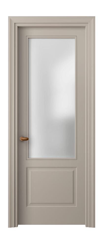 Дверь межкомнатная Esse 8552 Матовый бисквитный Сатинированное стекло Фигурный универсальный наличник МБСК Цена 52879 ₽ Наличники уже входят в базовый комплект. Фабрика дверей Волховец 8 (800) 551 43 19 Межкомнатная дверь Esse 8552 Матовый бисквитный Сатинированное стекло Цена 52879 ₽ | Volhovec