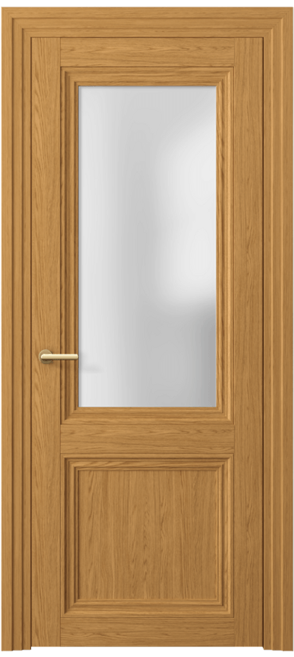 Межкомнатная дверь Центро 2524 Ванильный дуб Сатинированное стекло Цена 46830 ₽ | Volhovec