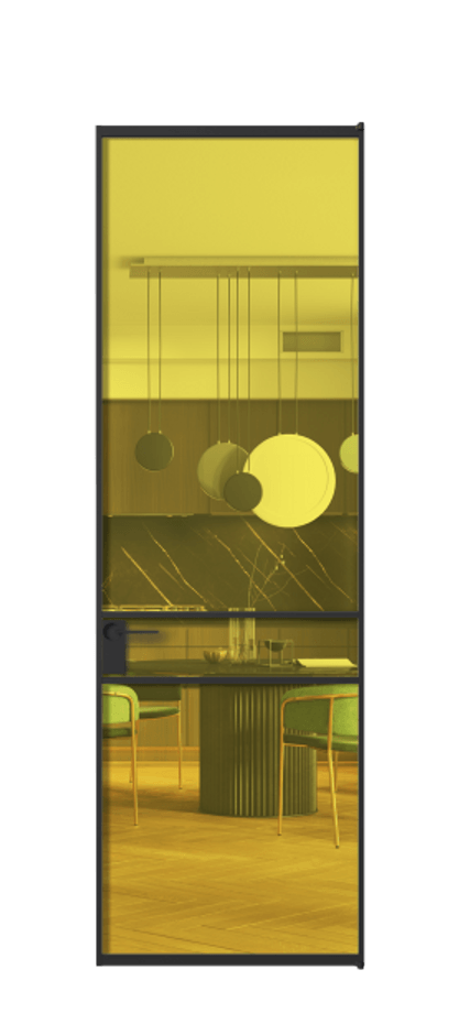 Алюминиевая дверь АЛПЛ040.02  Алюминий Черный Прозрачное жёлтое стекло, триплекс, 6мм. Без короба чер Цена 137430 Стоимость комплекта двери включает: 
1. Полотно (600/650/700/750/800/850/900/950*2000-2400 мм).
2. Короб
3. Комплект фурнитуры (2 торцевые петли и магнитный замок с ответной планкой). Фабрика дверей Волховец 8 (800) 551 43 19  Алюминиевая дверь АЛПЛ040.02 Алюминий Черный Прозрачное жёлтое стекло, триплекс, 6мм Цена 137430  | Volhovec