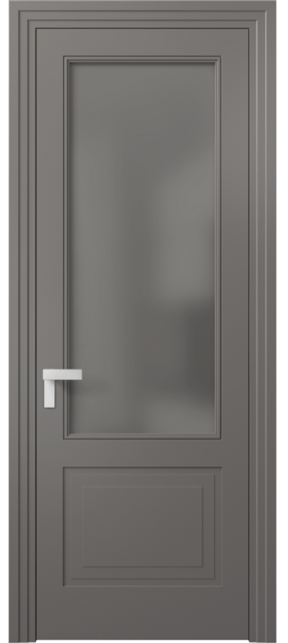 Дверь межкомнатная Rocca 8352 Матовый классический серый Сатинированное серое стекло, триплекс, 8 мм Фигурный наличник МКЛС Цена 65430 ₽ Наличники уже входят в базовый комплект. Фабрика дверей Волховец 8 (800) 551 43 19 Межкомнатная дверь Rocca 8352 Матовый классический серый Сатинированное серое стекло, триплекс, 8 мм Цена 65430 ₽ | Volhovec