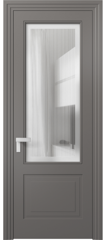 Дверь межкомнатная Rocca 8352 Матовый классический серый Сатинированное с гравировкой "Каннелюры", триплекс, 7 мм Фигурный наличник МКЛС Цена 72990 ₽ Наличники уже входят в базовый комплект. Фабрика дверей Волховец 8 (800) 551 43 19 Межкомнатная дверь Rocca 8352 Матовый классический серый Сатинированное с гравировкой "Каннелюры", триплекс, 7 мм Цена 72990 ₽ | Volhovec