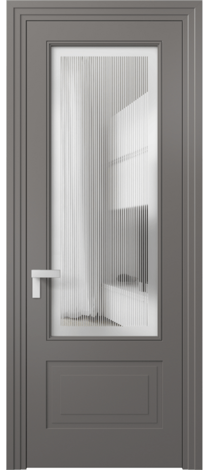 Дверь межкомнатная Rocca 8342 Матовый классический серый Сатинированное с гравировкой "Каннелюры", триплекс, 7 мм Фигурный наличник МКЛС Цена 72990 ₽ Наличники уже входят в базовый комплект. Фабрика дверей Волховец 8 (800) 551 43 19 Межкомнатная дверь Rocca 8342 Матовый классический серый Сатинированное с гравировкой "Каннелюры", триплекс, 7 мм Цена 72990 ₽ | Volhovec