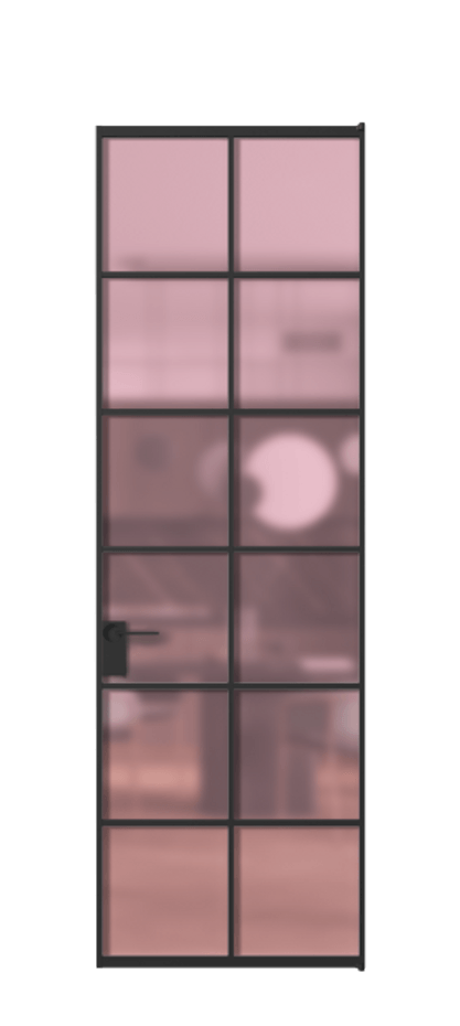 Алюминиевая дверь АЛПЛ040.05  Алюминий Черный Сатинированное розовое стекло, триплекс, 6мм. Без короба чер Цена 123150 Стоимость комплекта двери включает: 
1. Полотно (600/650/700/750/800/850/900/950*2000-2400 мм).
2. Короб
3. Комплект фурнитуры (2 торцевые петли и магнитный замок с ответной планкой). Фабрика дверей Волховец 8 (800) 551 43 19  Алюминиевая дверь АЛПЛ040.05 Алюминий Черный Сатинированное розовое стекло, триплекс, 6мм Цена 123150  | Volhovec