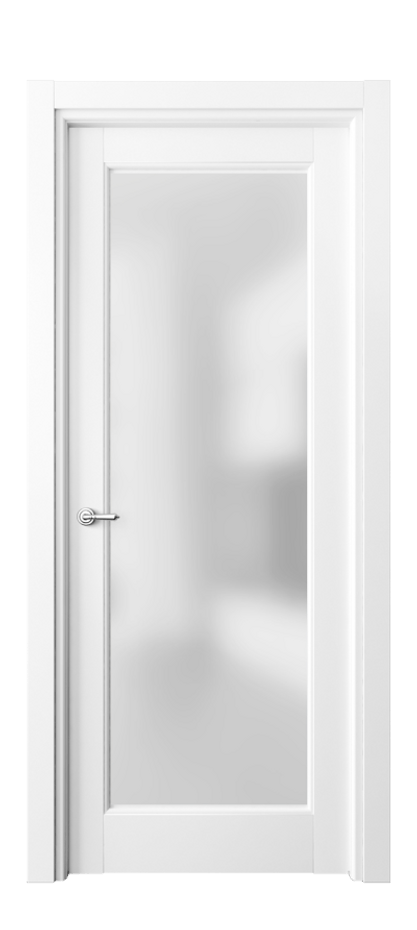 Межкомнатная дверь Toscana Rombo 6300 Бук белоснежный Сатинированное стекло Цена 99330 ₽ | Volhovec