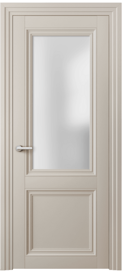 Дверь межкомнатная Centro 2524 Матовый светло-бежевый Сатинированное стекло Каскадный наличник МСБЖ Цена 58800 ₽ Наличники уже входят в базовый комплект. Фабрика дверей Волховец 8 (800) 551 43 19 Межкомнатная дверь Centro 2524 Матовый светло-бежевый Сатинированное стекло Цена 58800 ₽ | Volhovec