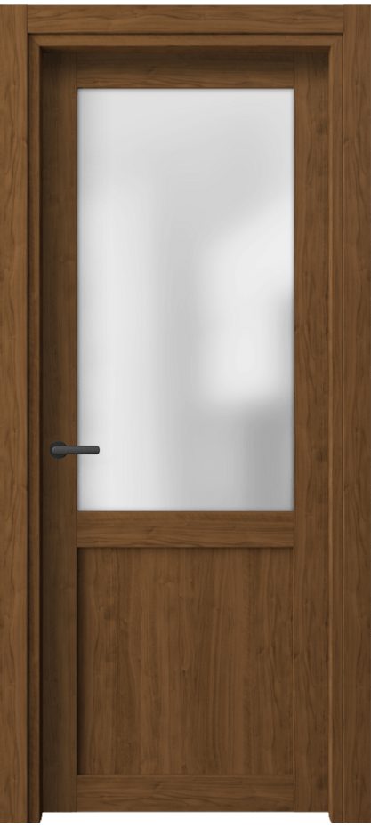 Межкомнатная дверь Нео 2122 Лесной орех Сатинированное стекло Цена 30220 ₽ | Volhovec