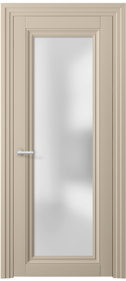 Дверь межкомнатная Centro 2502 ПЭТ светло-бежевый Сатинированное стекло Каскадный наличник ПЭСБ  Цена 37130 ₽ Наличники уже входят в базовый комплект. Фабрика дверей Волховец 8 (800) 551 43 19 Межкомнатная дверь Centro 2502 ПЭТ светло-бежевый Сатинированное стекло Цена 37130 ₽ | Volhovec