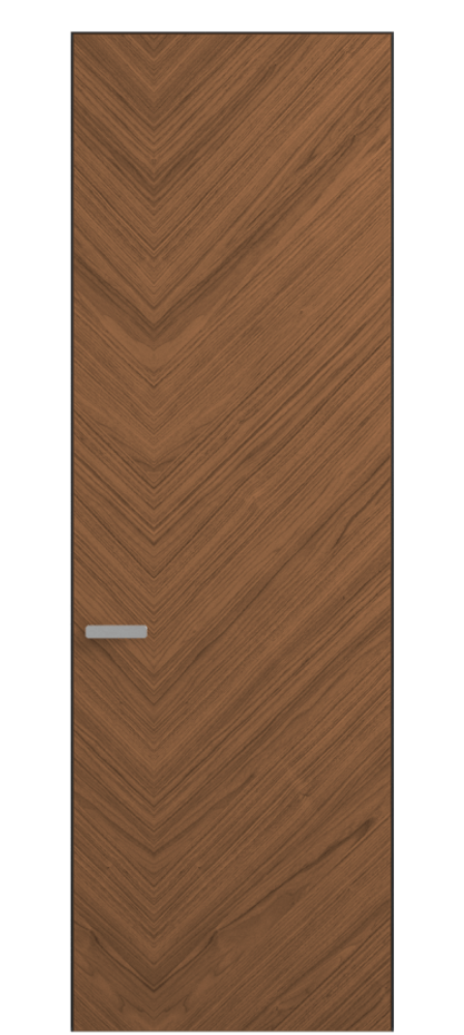 Дверь межкомнатная Rift 0201 Орех умбра матовый рифт  Скрытый короб Черный Цена 77589 ₽ Наличники уже входят в базовый комплект. Фабрика дверей Волховец 8 (800) 551 43 19 Межкомнатная дверь Rift 0201 Орех умбра матовый рифт  Цена 77589 ₽ | Volhovec