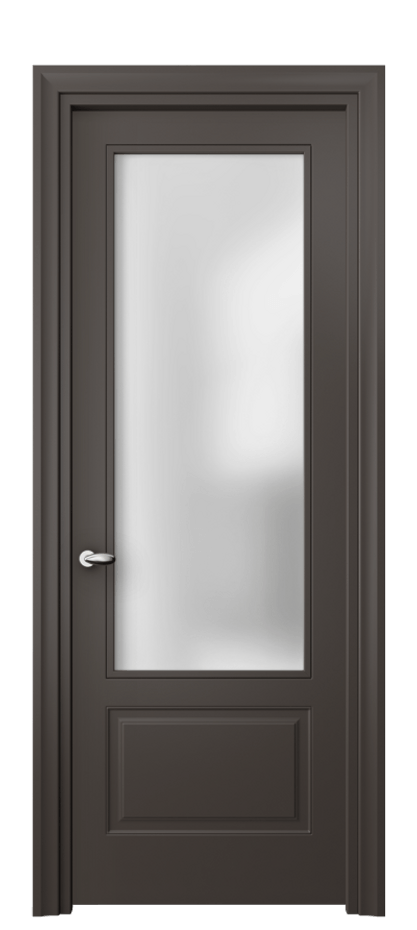 Дверь межкомнатная Esse 8542 Матовый антрацит Сатинированное стекло Фигурный универсальный наличник МАН Цена 52879 ₽ Наличники уже входят в базовый комплект. Фабрика дверей Волховец 8 (800) 551 43 19 Межкомнатная дверь Esse 8542 Матовый антрацит Сатинированное стекло Цена 52879 ₽ | Volhovec