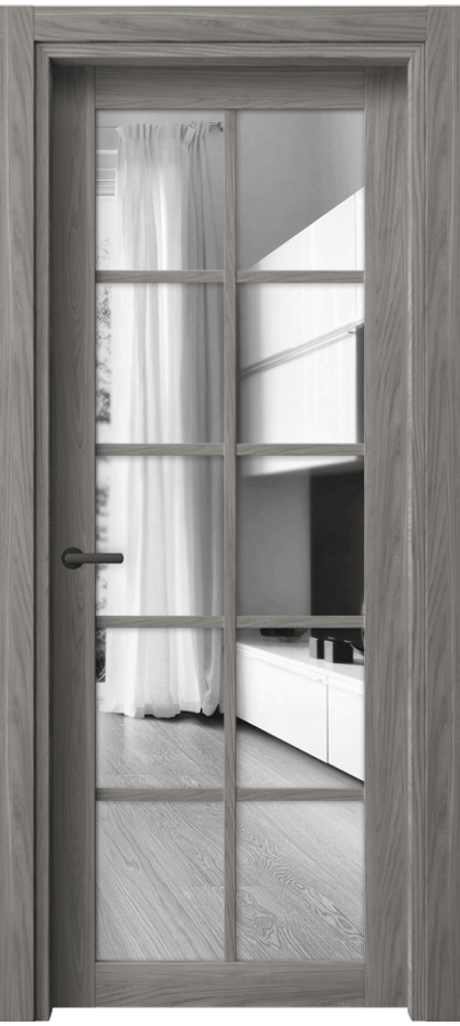 Межкомнатная дверь Нео 2106 Имбирный ясень Двустороннее зеркало, триплекс Цена 36770 ₽ | Volhovec