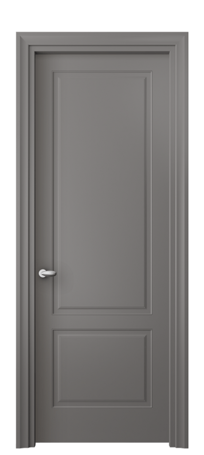 Дверь межкомнатная Esse 8551 Матовый классический серый  Фигурный универсальный наличник МКЛС Цена 42399 ₽ Наличники уже входят в базовый комплект. Фабрика дверей Волховец 8 (800) 551 43 19 Межкомнатная дверь Esse 8551 Матовый классический серый  Цена 42399 ₽ | Volhovec