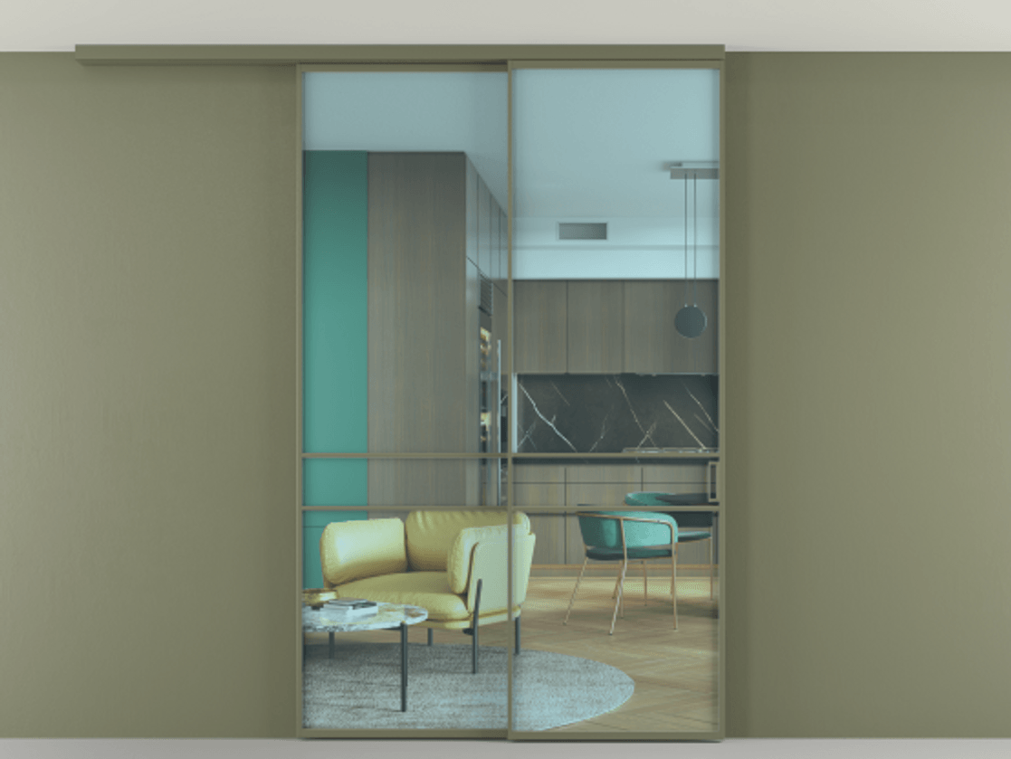 Перегородка Formato вдоль стены на потолок телескопик синхро 2 АЛПР 040.02 Алюминий оливковый тёмный Прозрачное голубое стекло, триплекс, 6мм.  Цена 275210 ₽ 1. Полотно 2 шт.  (800/2100 мм)
2. Комплект установки раздвижной системы
3. Базовый комплект фурнитуры
4.Ручка RONDO
. Фабрика дверей Волховец 8 (800) 551 43 19  Перегородка Formato вдоль стены на потолок телескопик синхро 2 АЛПР 040.02 Алюминий оливковый тёмный Прозрачное голубое стекло, триплекс, 6мм Цена 275210 ₽ | Volhovec