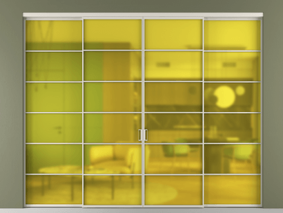 Алюминевая перегородка АЛПР 040.04_АОС_САТ ЖЕЛ_new. Цвет Алюминий облачно-серый. Материал Алюминий в эмали. Коллекция Перегородка Formato внутри проёма четырёхстворчатая. Фото. Алюминевая перегородка АЛПР 040.04_АОС_САТ ЖЕЛ_new. Цвет Алюминий облачно-серый. Материал Алюминий в эмали. Коллекция Перегородка Formato внутри проёма четырёхстворчатая. Картинка.