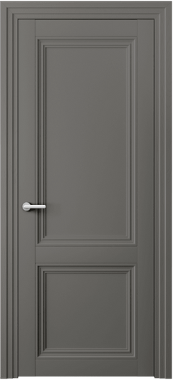 Дверь межкомнатная 2523 МКЛС. Цвет Матовый классический серый. Материал Гладкая эмаль. Коллекция Центро. Картинка.