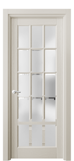 Дверь межкомнатная 0708 ДОС САТ. Цвет Дуб облачный серый. Материал Массив дуба эмаль. Коллекция Лигнум. Картинка.