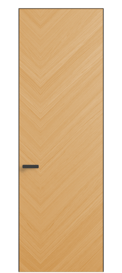 Дверь межкомнатная 0201 ДЗМЛР Дуб золотой матовый. Цвет Дуб золотой матовый рифт. Материал Радиальный шпон Naturwood. Коллекция Rift. Картинка.