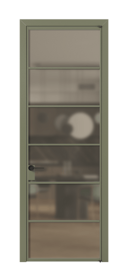 Межкомнатная дверь АЛПЛ040.04 Бронза сатин триплекс АОТ. Цвет Алюминий оливковый тёмный. Материал Алюминий в эмали. Коллекция Formato. Фото. Дверь межкомнатная АЛПЛ040.04 Бронза сатин триплекс АОТ. Цвет Алюминий оливковый тёмный. Материал Алюминий в эмали. Коллекция Formato. Картинка.