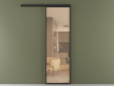 Перегородка Formato вдоль стены одностворчатая