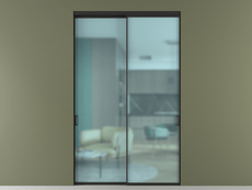 Перегородка Formato внутри проёма двустворчатая