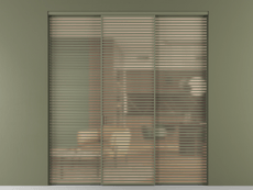 Перегородка Formato внутри проёма трёхстворчатая