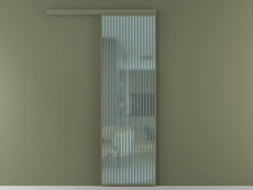 Перегородка Formato вдоль стены одностворчатая