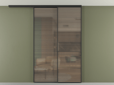 Перегородка Formato вдоль стены на потолок телескопик синхро 2