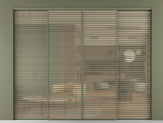 Перегородка Formato внутри проёма четырёхстворчатая