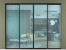 Перегородка Formato внутри проёма четырёхстворчатая