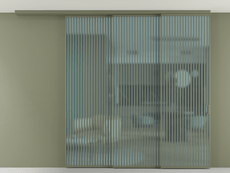 Перегородка Formato вдоль стены на потолок телескопик синхро 3