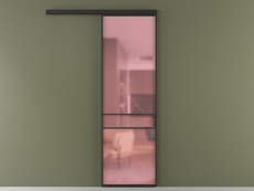 Перегородка Formato вдоль стены одностворчатая