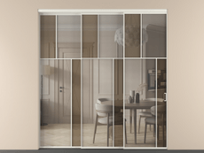 Перегородка Mosaic внутри проёма телескопик синхро 2