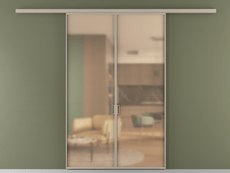 Перегородка Formato вдоль стены двустворчатая