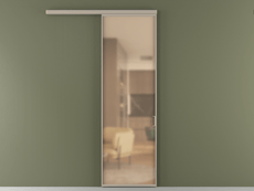 Перегородка Formato вдоль стены одностворчатая