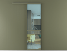 Перегородка Formato вдоль стены одностворчатая