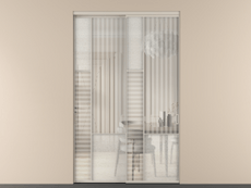 Перегородка Mosaic внутри проёма двустворчатая