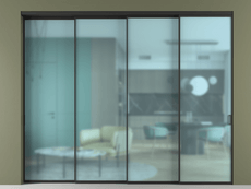 Перегородка Formato внутри проёма телескопик синхро 3