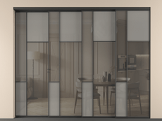 Перегородка Mosaic внутри проёма телескопик синхро 3