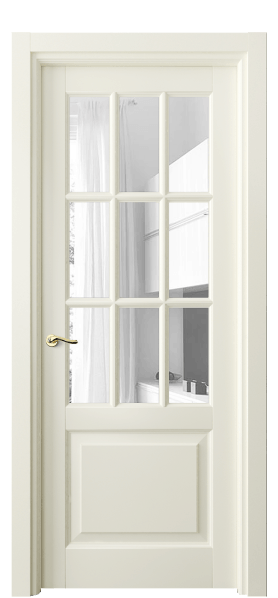 Дверь межкомнатная 0748 БМБ ПРОЗ. Цвет Бук молочно-белый. Материал Массив бука эмаль. Коллекция Lignum. Картинка.