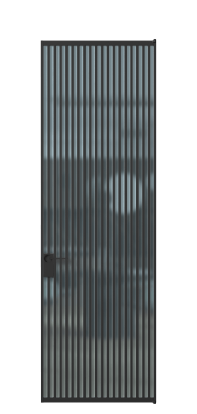 Дверь межкомнатная АЛПЛ040.07 САТ ГОЛ ЧЕР. Цвет Алюминий Черный. Материал Алюминий. Коллекция Formato. Картинка.